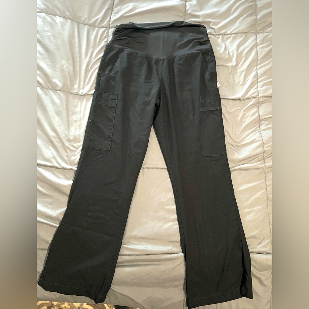 Urbane Black Maternity Scrub Pants